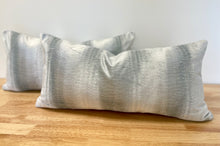 Load image into Gallery viewer, READY TO SHIP Pair of Velvet Lumbar Pillow Covers, Designer Pillows, Size: 10” x 20”