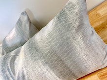 Load image into Gallery viewer, READY TO SHIP Pair of Velvet Lumbar Pillow Covers, Designer Pillows, Size: 10” x 20”