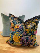 Load image into Gallery viewer, Printed Velvet Faria Flowers VV Lichen Pattern by Fabricut