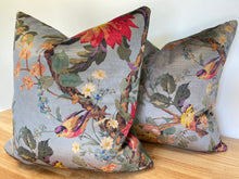 Load image into Gallery viewer, Printed Velvet Lady Kristina Ros VV Pewter Pattern by Fabricut