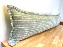 Load image into Gallery viewer, READY TO SHIP Large Lumbar Pillow with Insert Included, Self Flange, Size: 13” x 50”