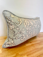 Load image into Gallery viewer, READY TO SHIP Pair of Sage Spring Garden Self-Corded Lumbar Pillow Covers with inserts included, Size: 13” x 24”
