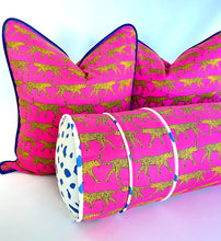 Load image into Gallery viewer, Pink Leopard Bolster by NOVA Home