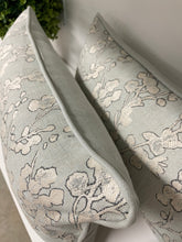 Load image into Gallery viewer, READY TO SHIP Pair of Sage Spring Garden Self-Corded Lumbar Pillow Covers with inserts included, Size: 13” x 24”