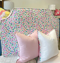 Load image into Gallery viewer, READY TO SHIP Twin Size Headboard Pillow with Insert Included, A Great Addition to a College Dorm, Guest Bedroom, Nursery Room, and More!
