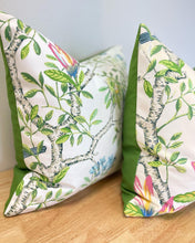 Load image into Gallery viewer, READY TO SHIP Fabricut Floral Pillow Cover. Throw Accent Pillow, Designer Pillow. Size 16” x 16”
