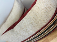 Load image into Gallery viewer, READY TO SHIP Pair of Lumbar Designer Pillow Cover with Decorative Cording, Size: 16” x 22”
