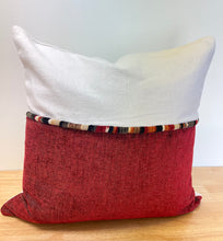 Load image into Gallery viewer, READY TO SHIP Designer Pillow Cover with Decorative Cording, Throw Pillows, Size: 20” x 20”
