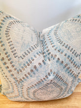 Load image into Gallery viewer, READY TO SHIP Textured Teal Hexagonal Design Pillow Cover, Size 18” x 18”
