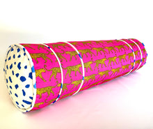 Load image into Gallery viewer, Pink Leopard Bolster by NOVA Home
