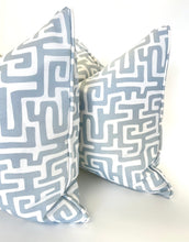 Load image into Gallery viewer, &quot;Ready to Ship&quot; Outdoor Belmont Blue Pillow Cover by NOVA Home
